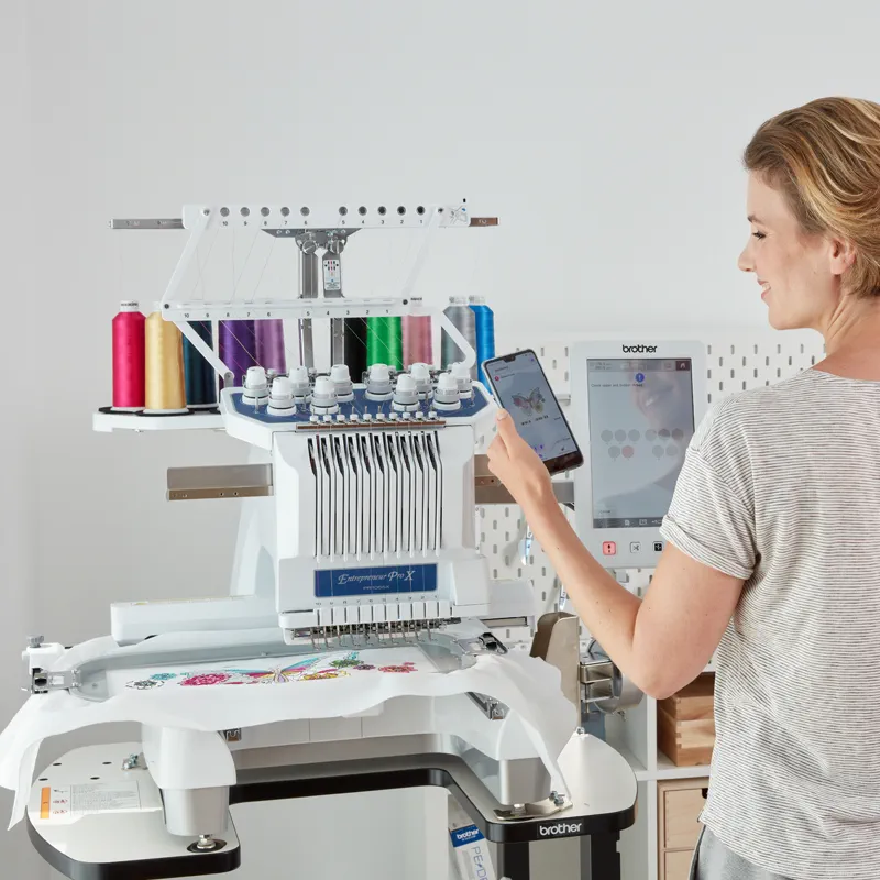 PR1055X - 10 Needle Embroidery Only Machine with WIFI