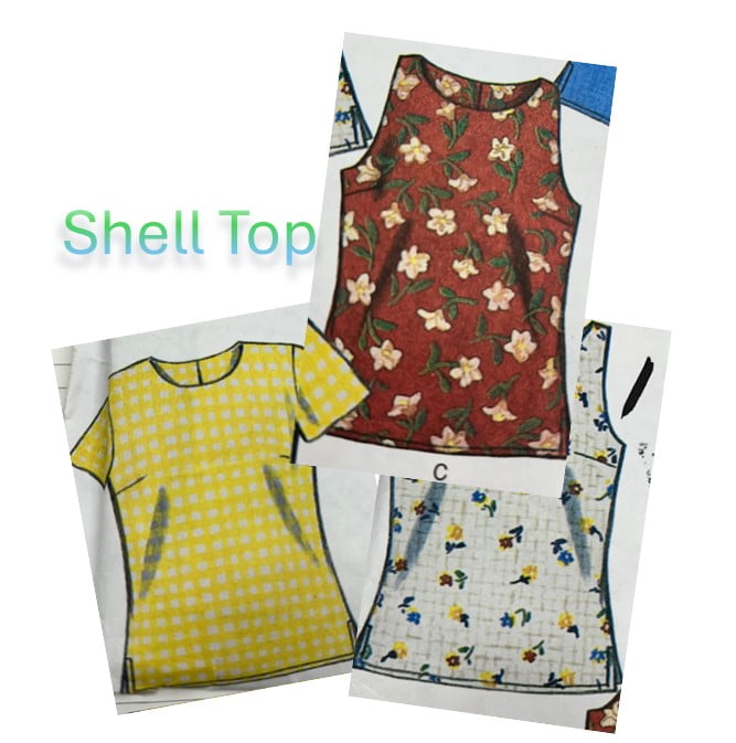 Sewing a Basic Shell Top with Lynne commencing 1 June 2024 - 3 week course